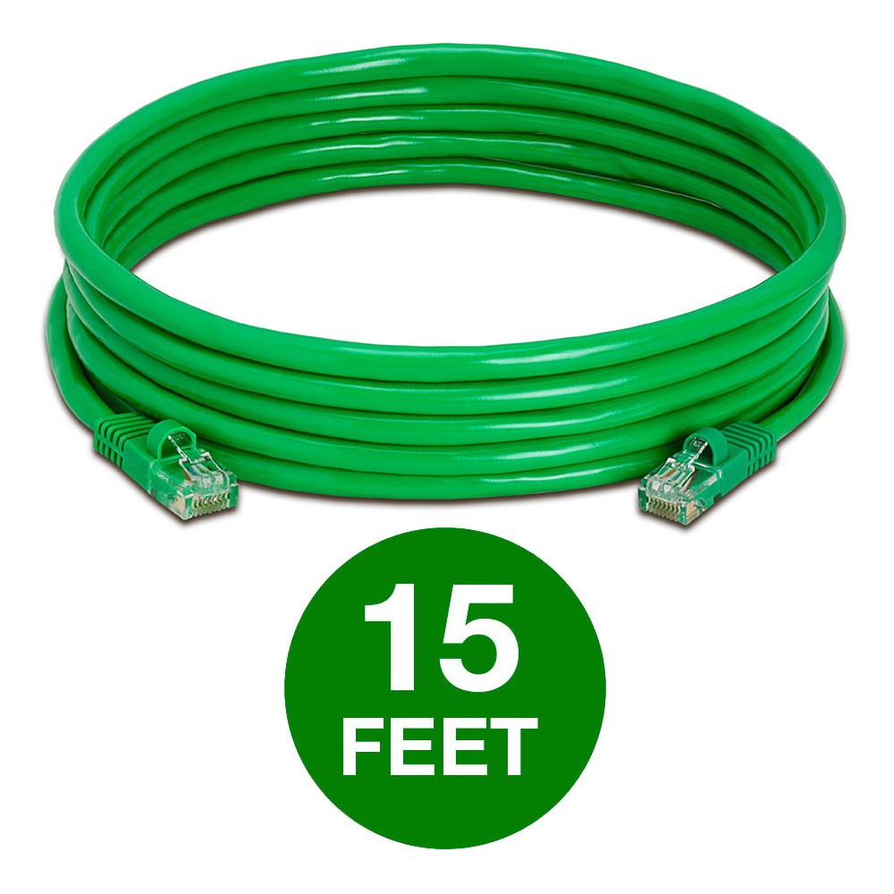 20 PCS Cat5e Ethernet Cable 1.5-15ft Fast Internet LAN Cord with RJ45 Connectors