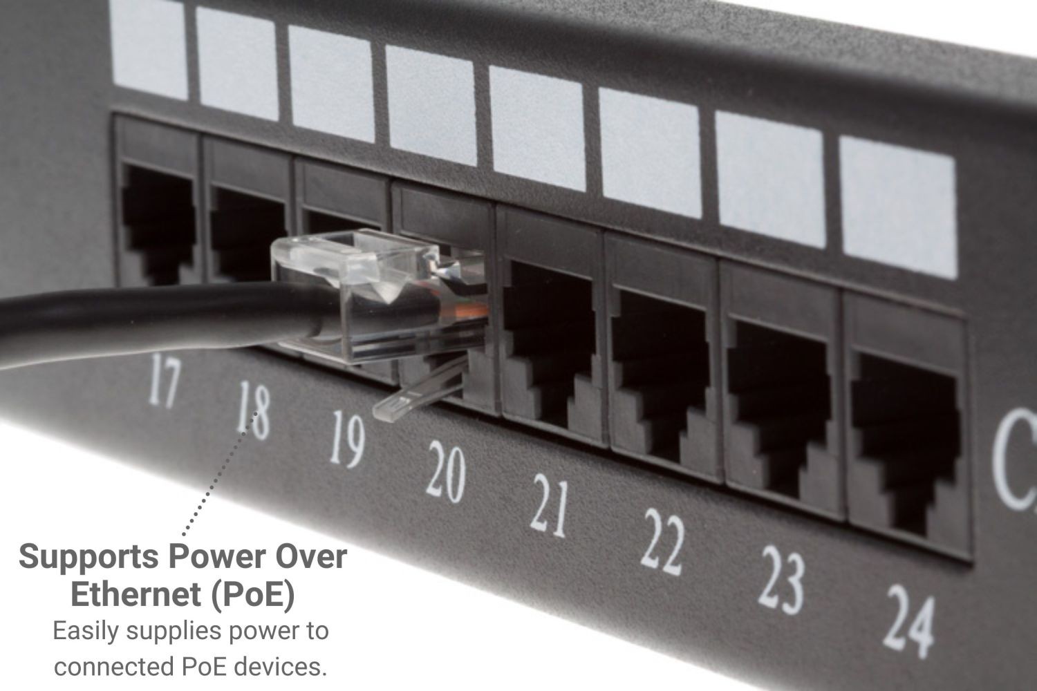 CAT5e Ethernet Patch Cable, Non-Booted, 1 Foot, Black – Lifetime Warranty