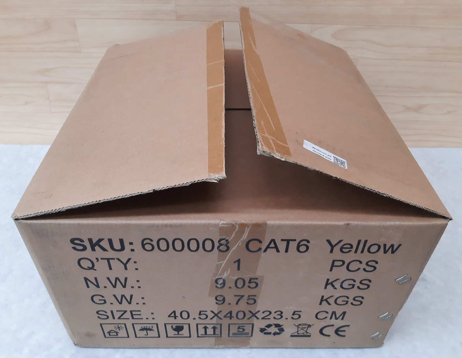 Dripstone 1000 Ft Roll CAT6 UTP Cable 4Pair 23AWG 1/0.57mm CCA PVC Jacket Yellow