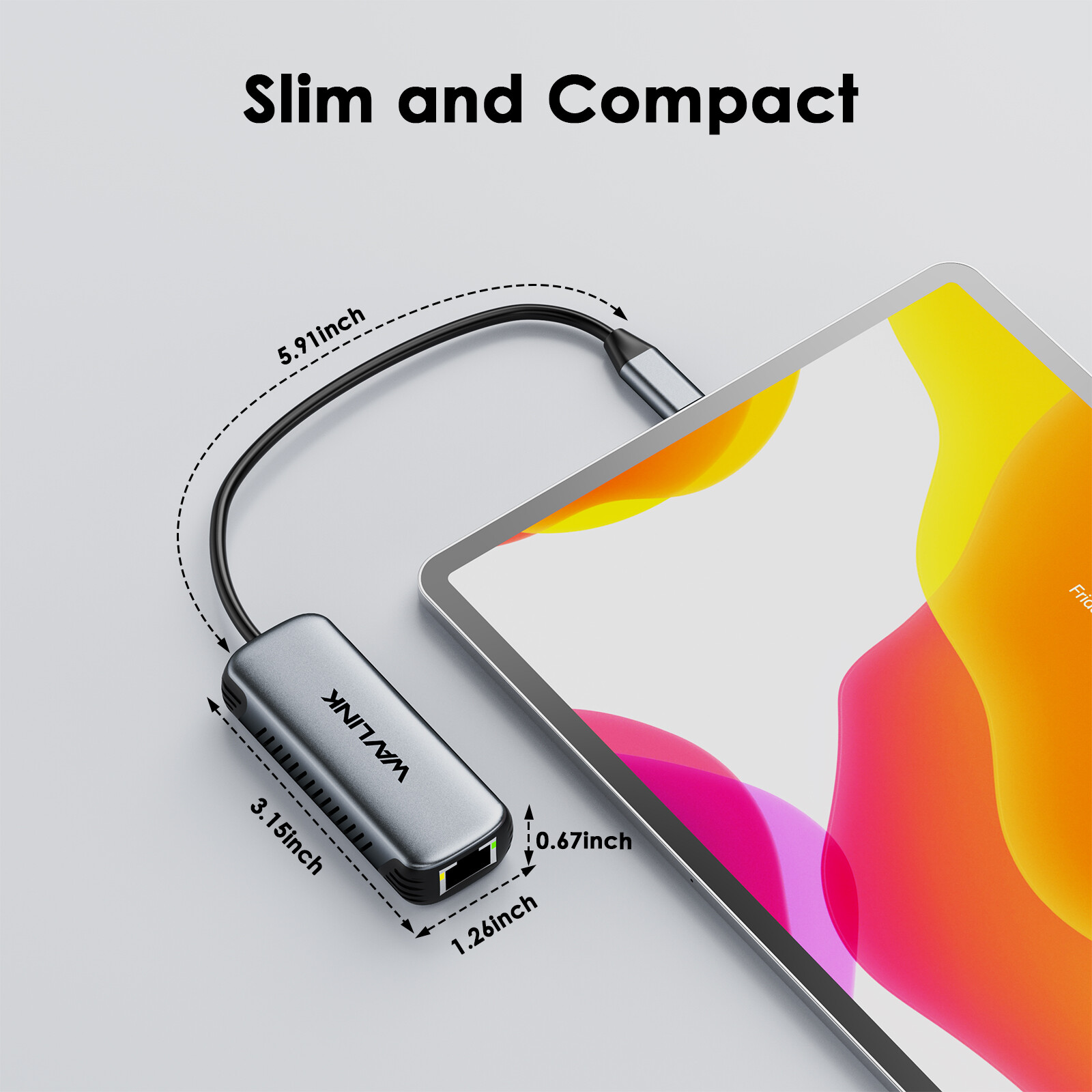 Wavlink USB C to Ethernet Network Adapter 5Gbps Driver-free RJ45 Gigabit