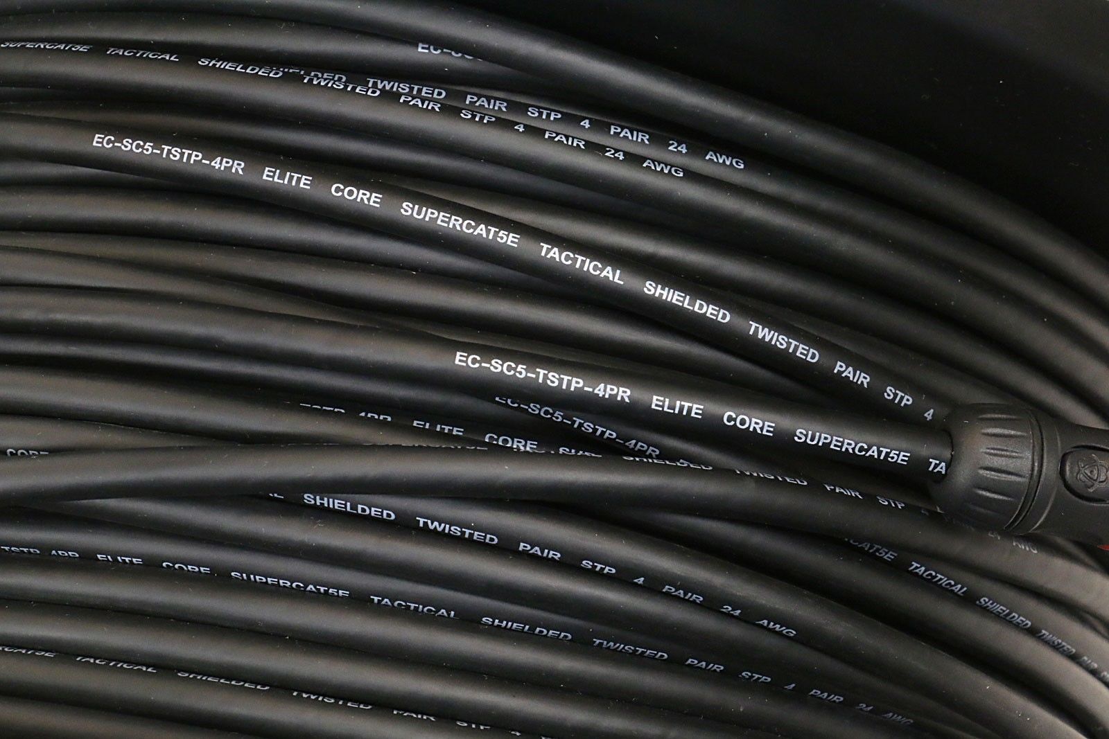 200 ft SUPER CAT5E Tactical Shielded Ethercon RJ45 Reel Snake CS-45