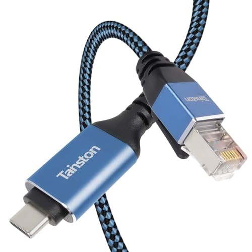 USB C to Ethernet Cable, 20Ft Type C to RJ45 Cable,USB C to Gigabit 20 FT