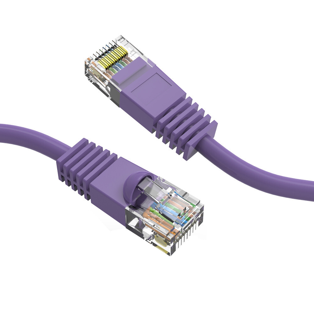 10 Pack 6 INCH Cat6 Gigabit Ethernet Patch Cord 9 Colors 24AWG Pure Copper Cable
