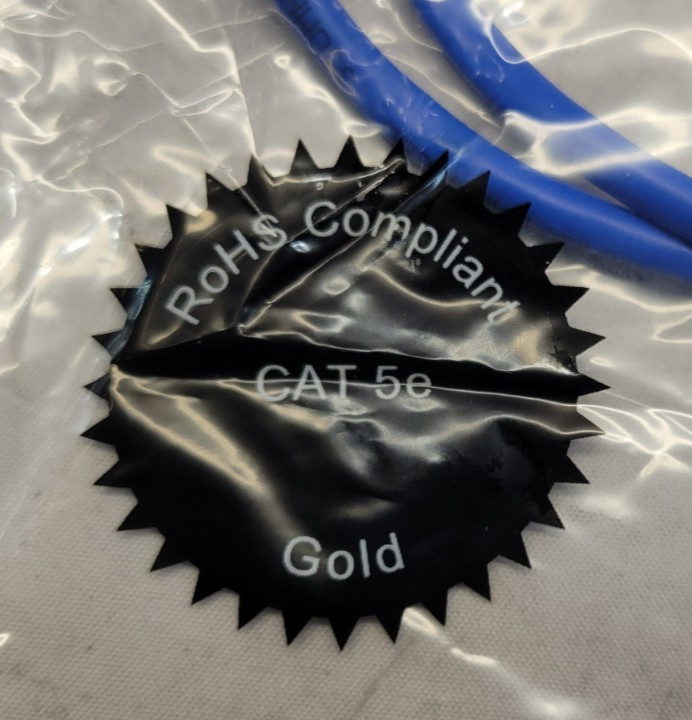NEW – LOT OF 10 Unbranded 3″ Universal UTP-Cat5e Patch Cable – PC5-BL-03