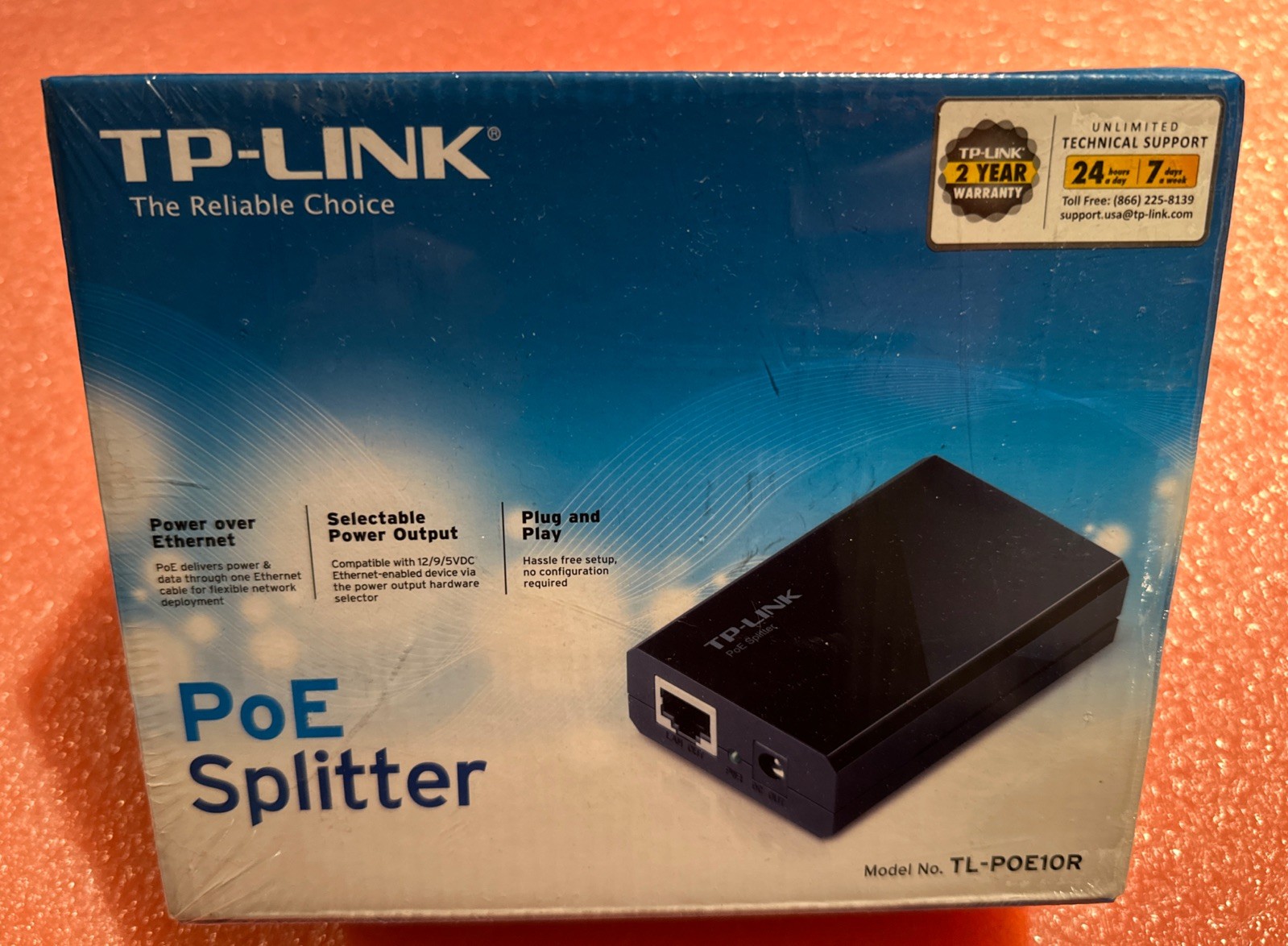 TP-LINK Gigabit PoE Splitter TL-POE10R – New