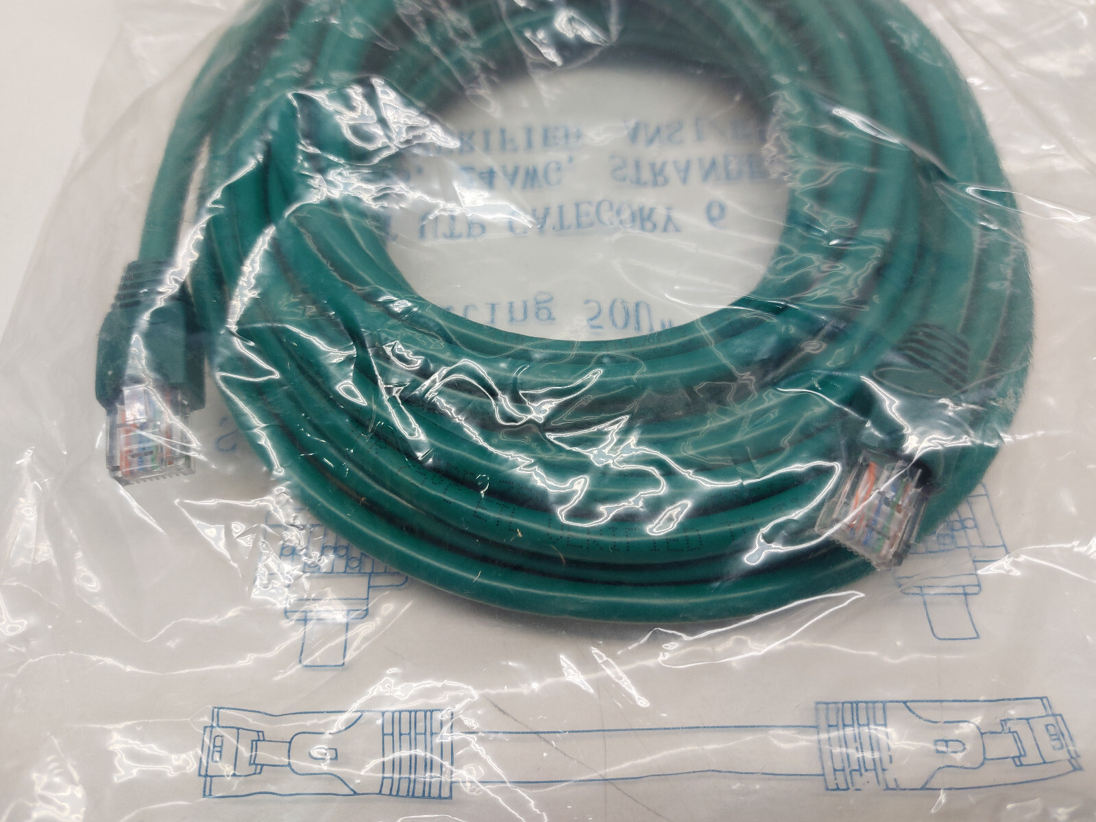 30ft CAT6 UTP Ethernet Patch Booted Cable Green UL/ETL ANSI EIA/TIA 24AWG ROHS