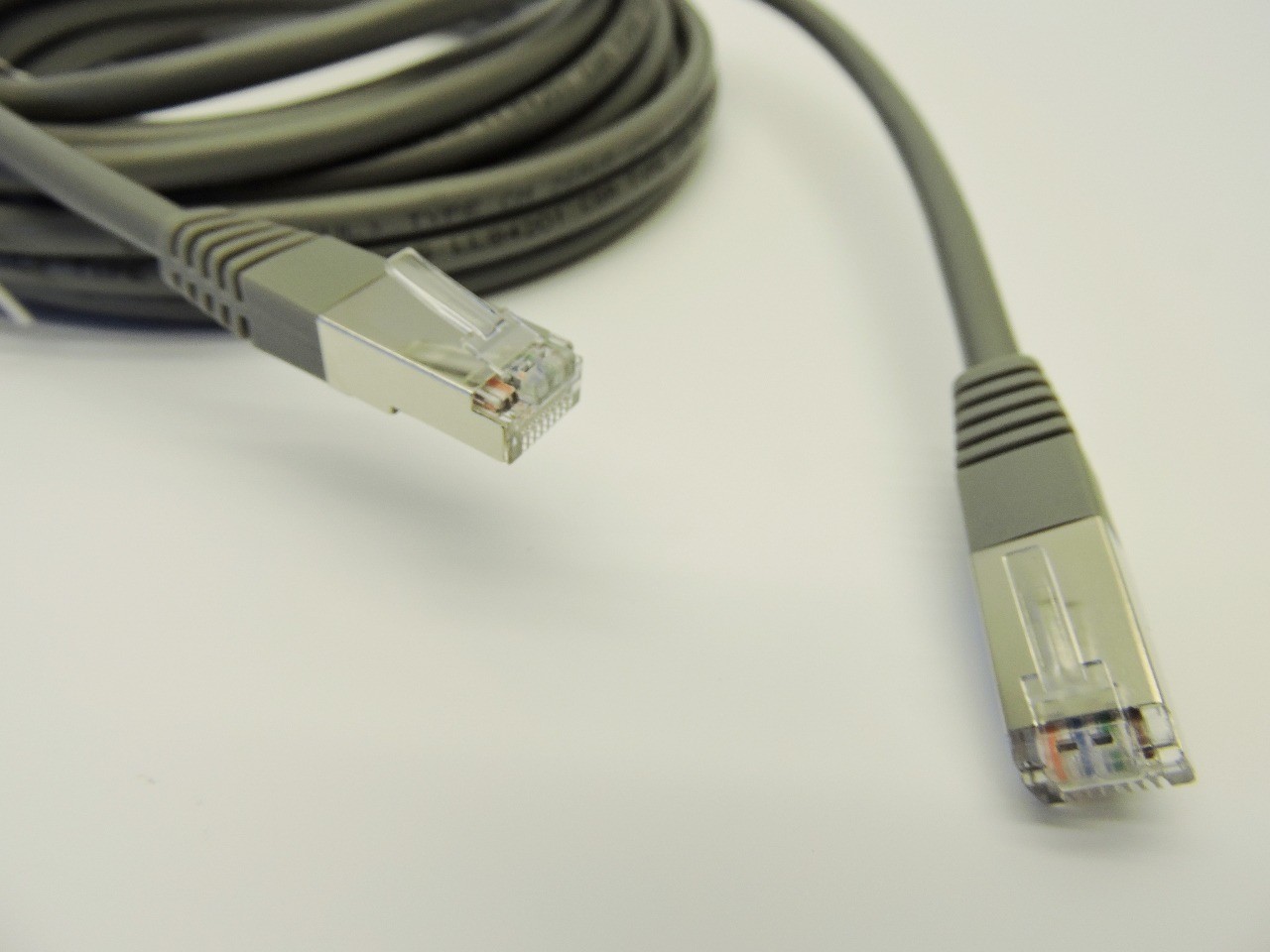 25′ Cat 6 Gigabit Molded Shielded Patch Cable RJ45 M/M Gray 25′ N125-025-GY