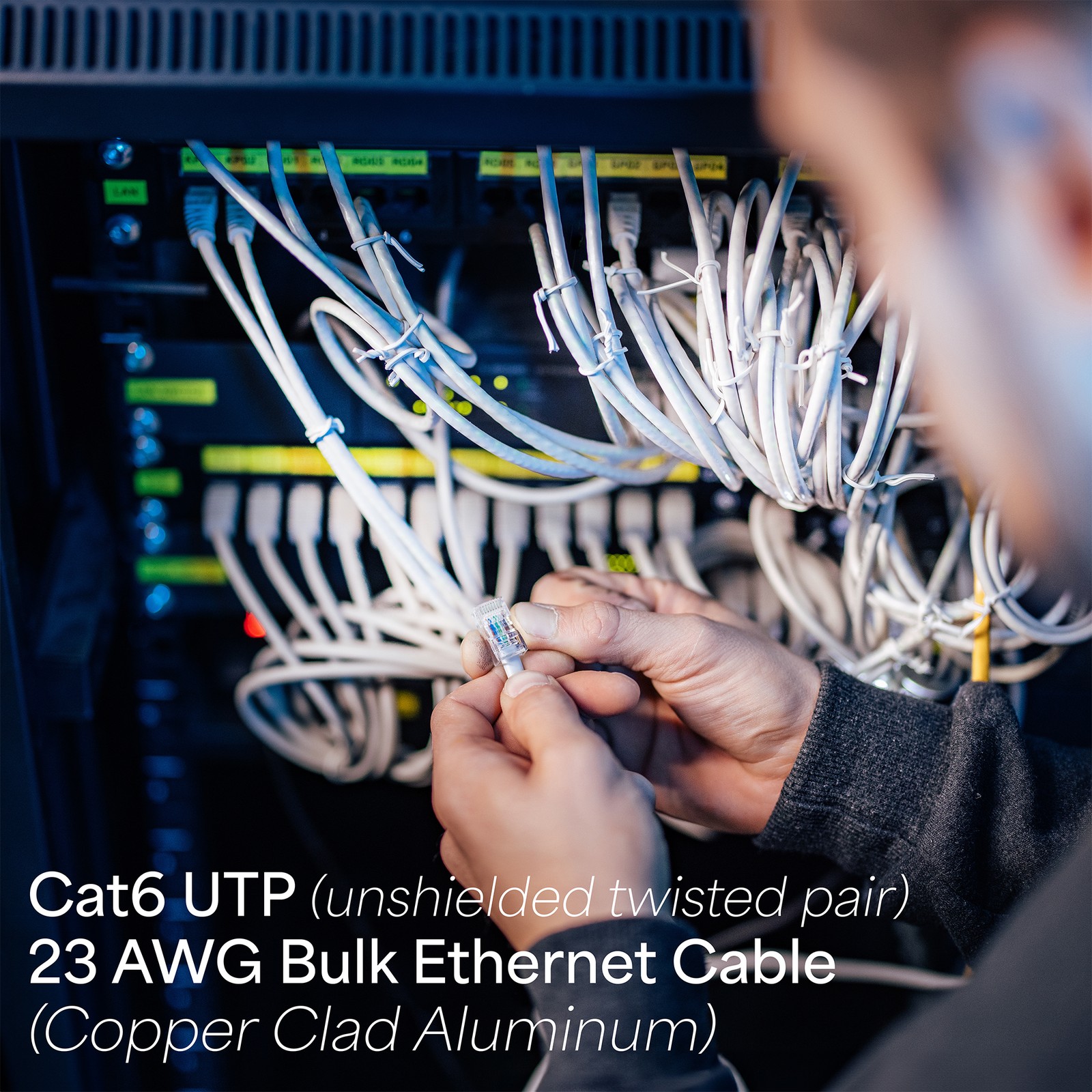 VIVO 250ft bulk Cat6 Ethernet Cable / Wire UTP Pull Box 250 ft Cat-6 White LAN