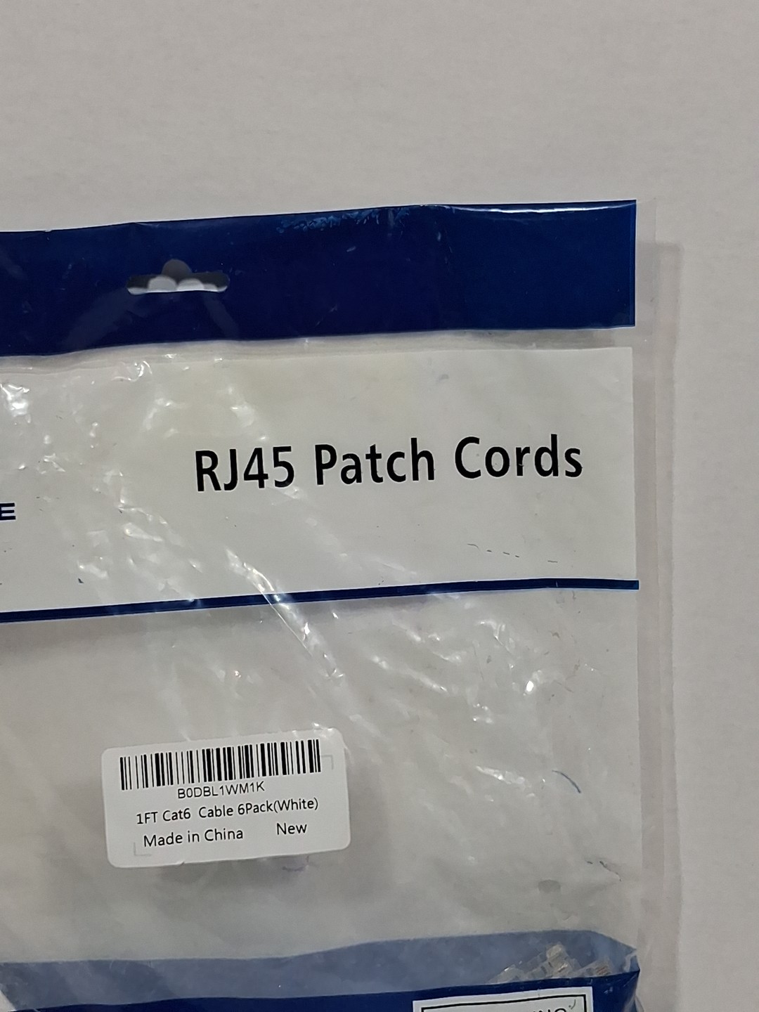 Catbose 1ft Cat 6 Cable 6 Pack, RJ45 Patch Cord. Lot Of 17