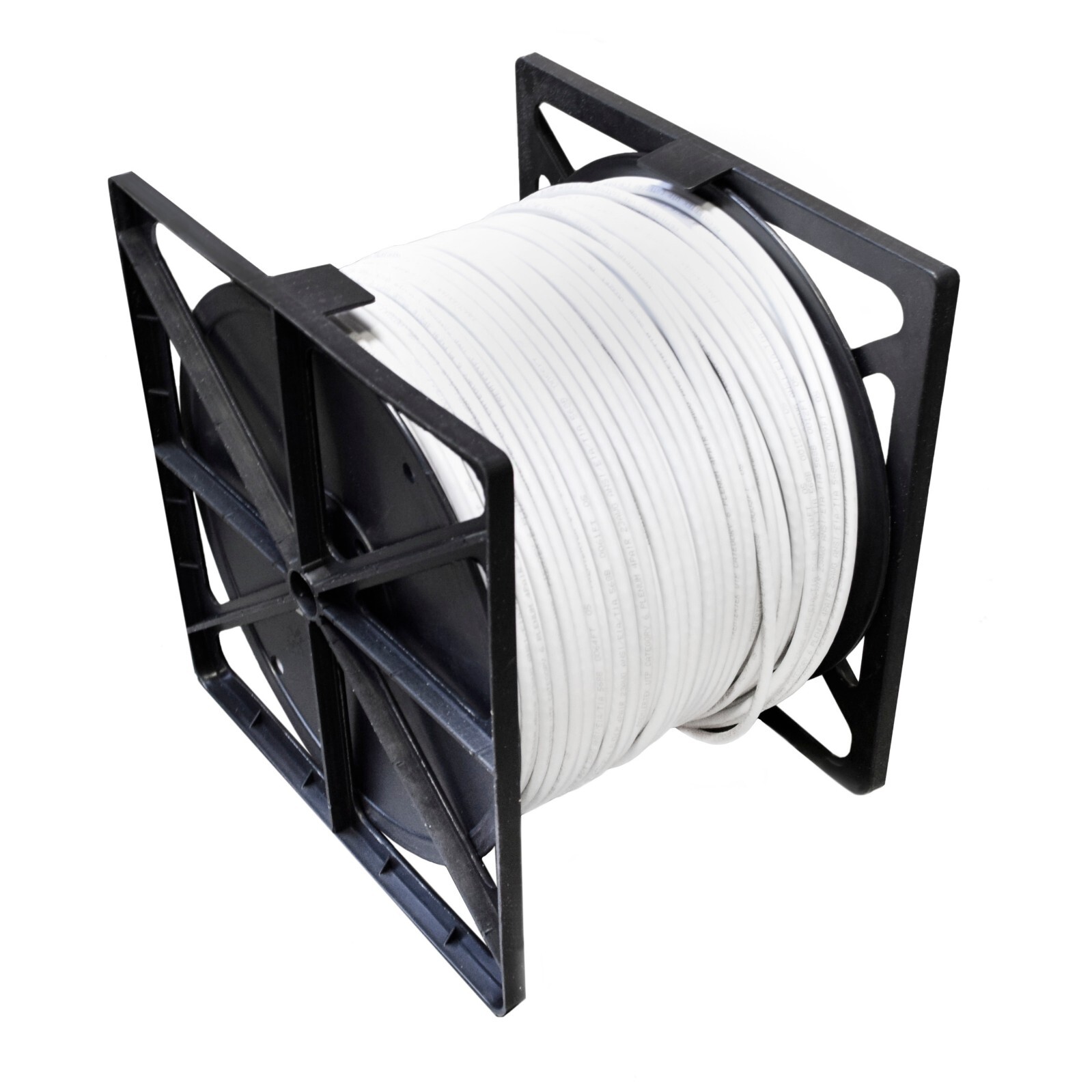 Copper Foil Shielded 1000ft Cat6 Plenum CMP 550Mhz FUTP Ethernet LAN Cable White