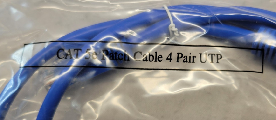 NEW – LOT OF 10 Unbranded 3″ Universal UTP-Cat5e Patch Cable – PC5-BL-03