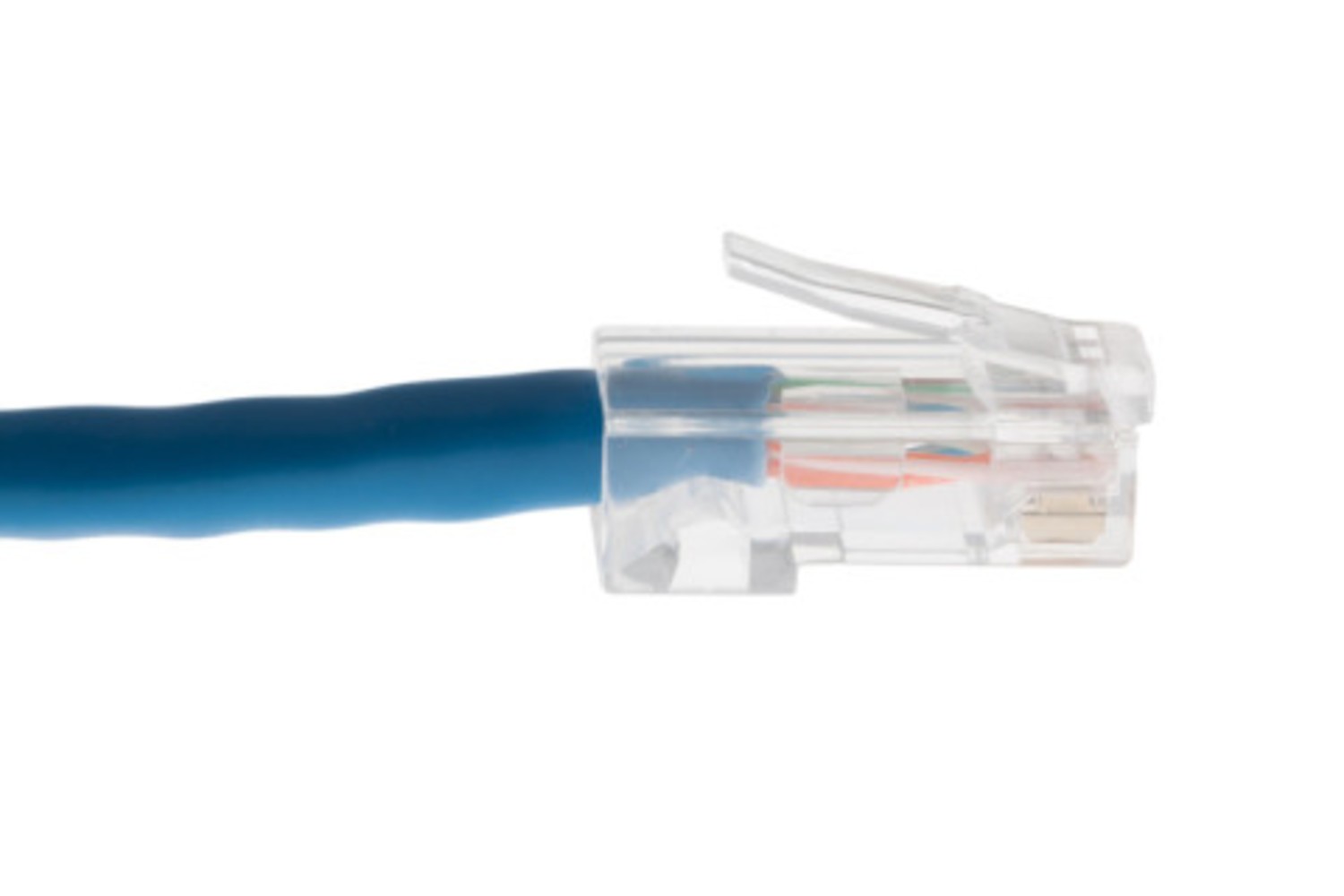 CAT6 Ethernet Patch Cable, Non-Booted, 50 Foot, Blue – Lifetime Warranty