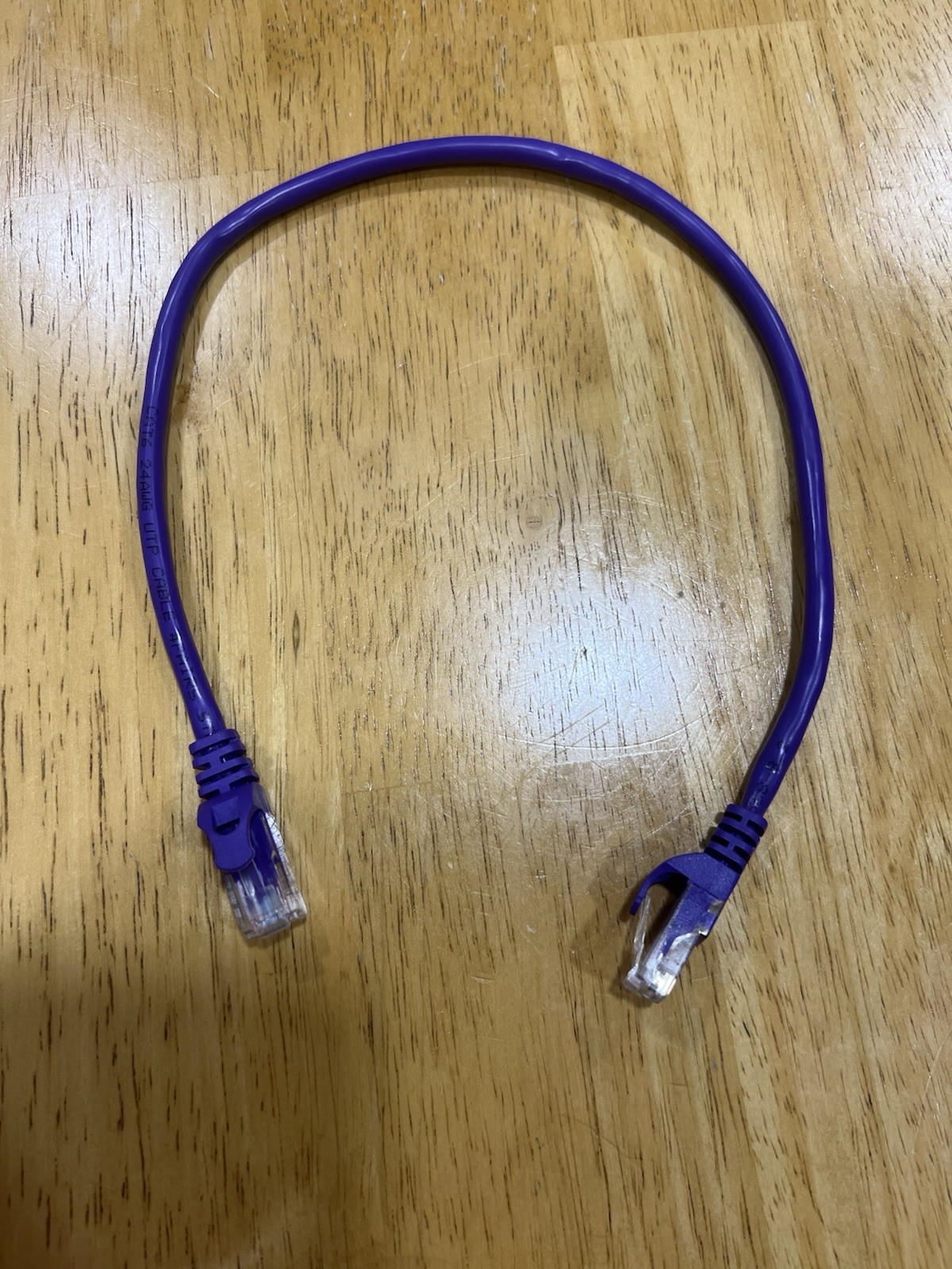 CAT6 24AWG UTP Patch Ethernet Cable 1.5’ Feet Purple