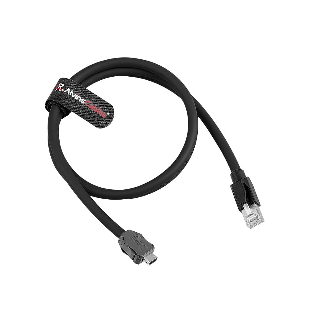 3.3FT IX Industrial Cable IX30G-A-10S-CV(7.0) A Key RJ45 for PLC Machine Vision