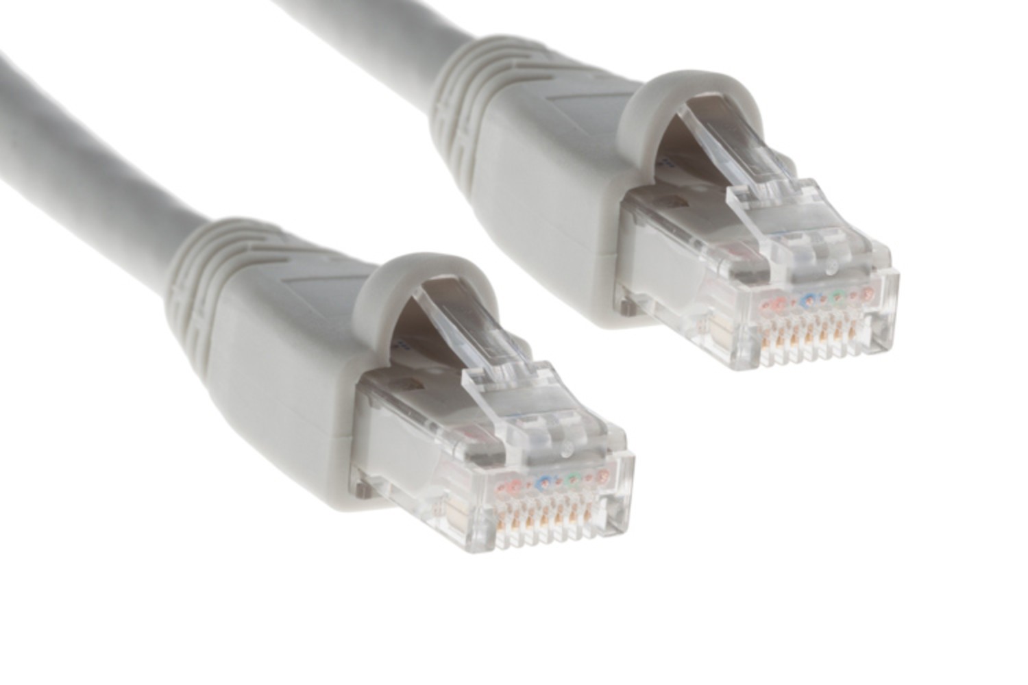 CAT6A Ethernet Patch Cable, Snagless, 50′, Gray – Lifetime Warranty