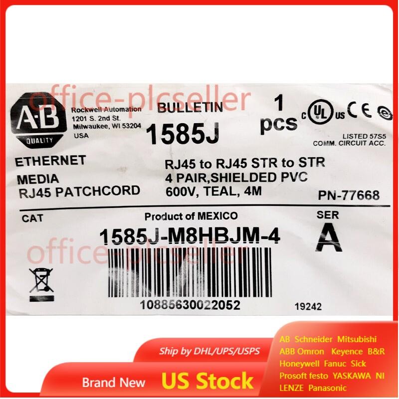 NEW Allen Bradley 1585J-M8HBJM-4 Ethernet Patchcord AB