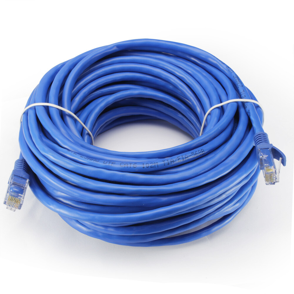 Ethernet Cable with RJ45 Connector Lead — Ideal for Router, Modem, Smart TV, PC