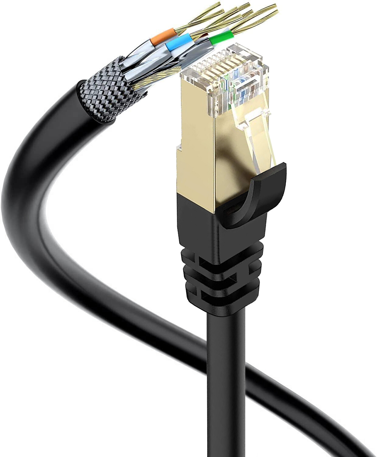 Fast Ethernet Cable, Cat 8 10FT for PC PS5/4 Game Console Modem Router Smart TV