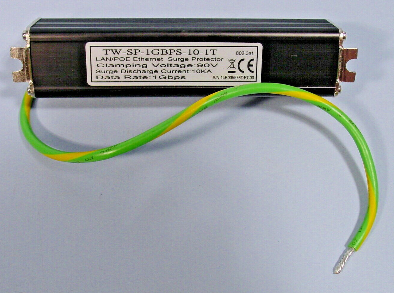 *Terrawave Solutions 576175 TW-SP-1GBPS-10-1T LAN/PoE Surge Protector Ethernet