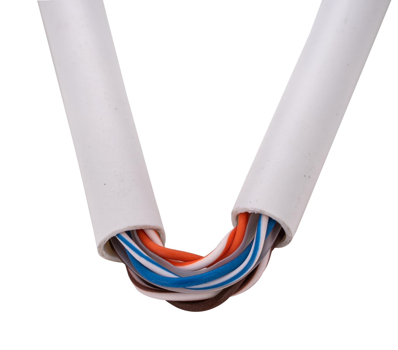 Cables Direct Online White Cat6 Cable 500ft Solid Bare 23AWG Copper Wire Riser C