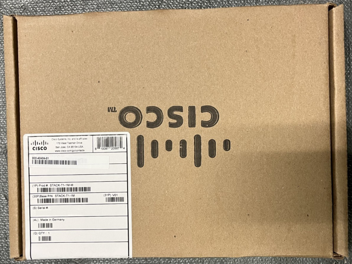 *NEW* Cisco Meraki Genuine STACK-T1-1M-M Network Switch C9300 Stack Cable! L@@K