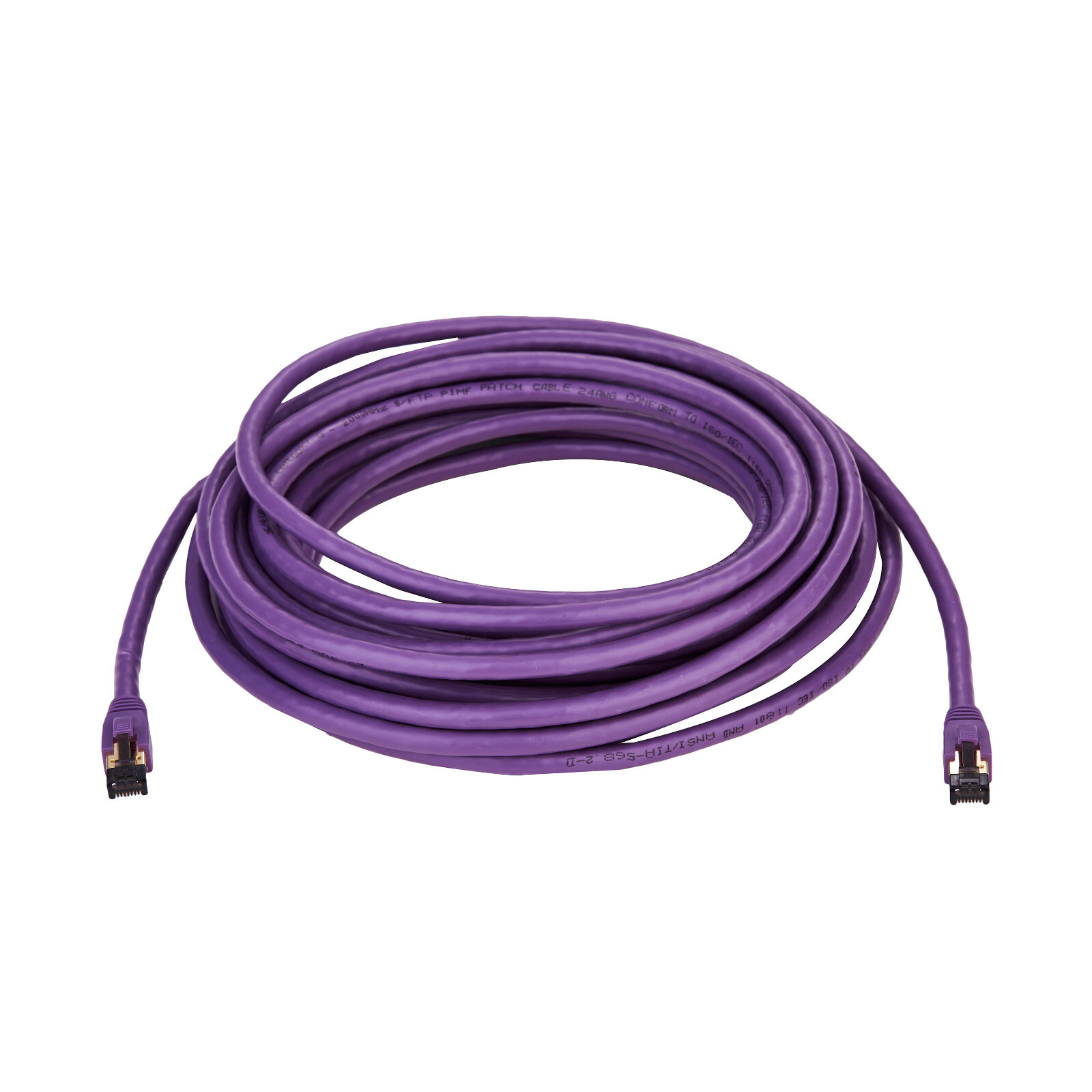 CAT8 Purple SFTP Ethernet Cable 40Gbps 2GHz Copper LAN Wire 0.5FT-75FT Multi LOT