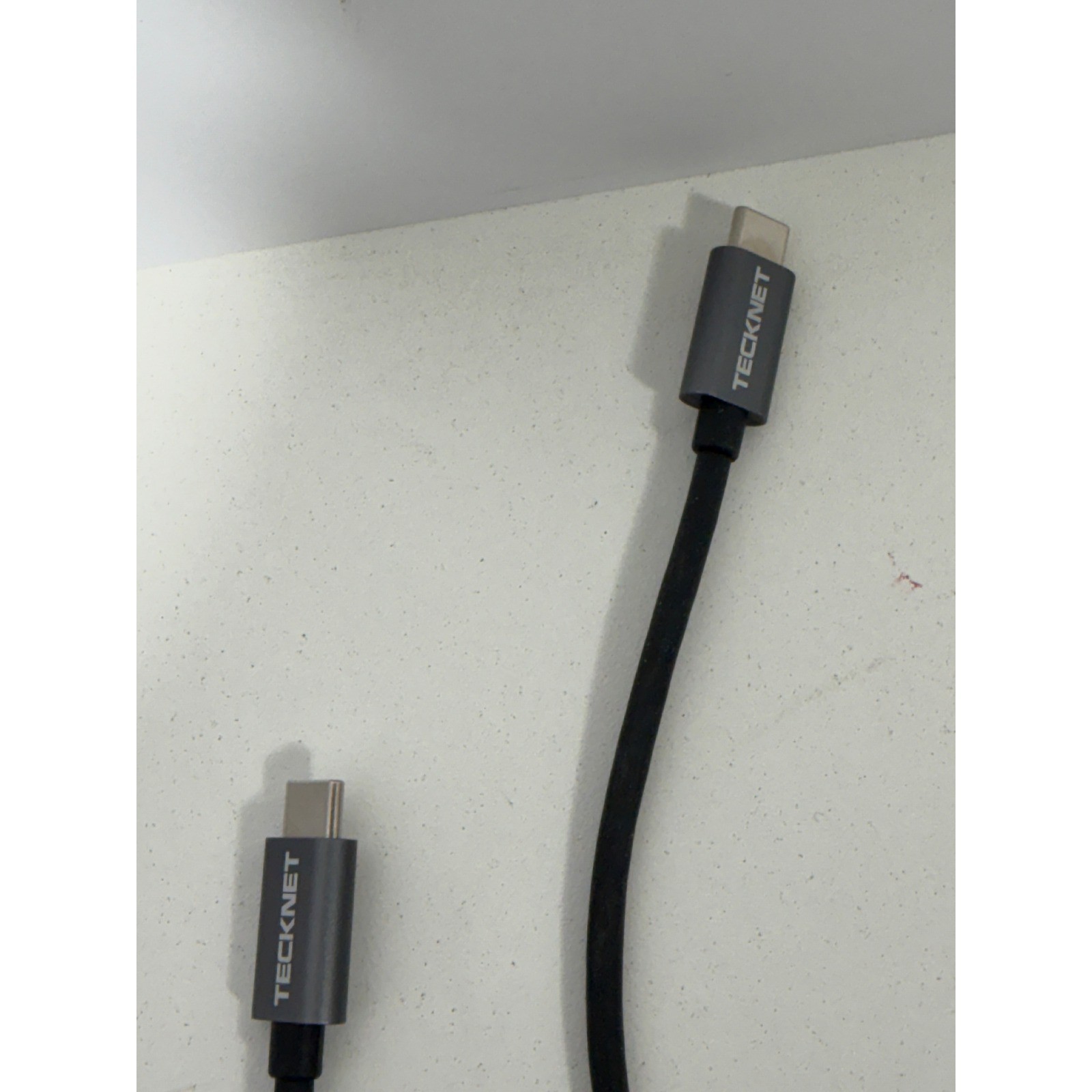 TeckNet USB-C to Gigabit Ethernet RJ45 LAN Adapter Space Gray ECR01799 2 Pack