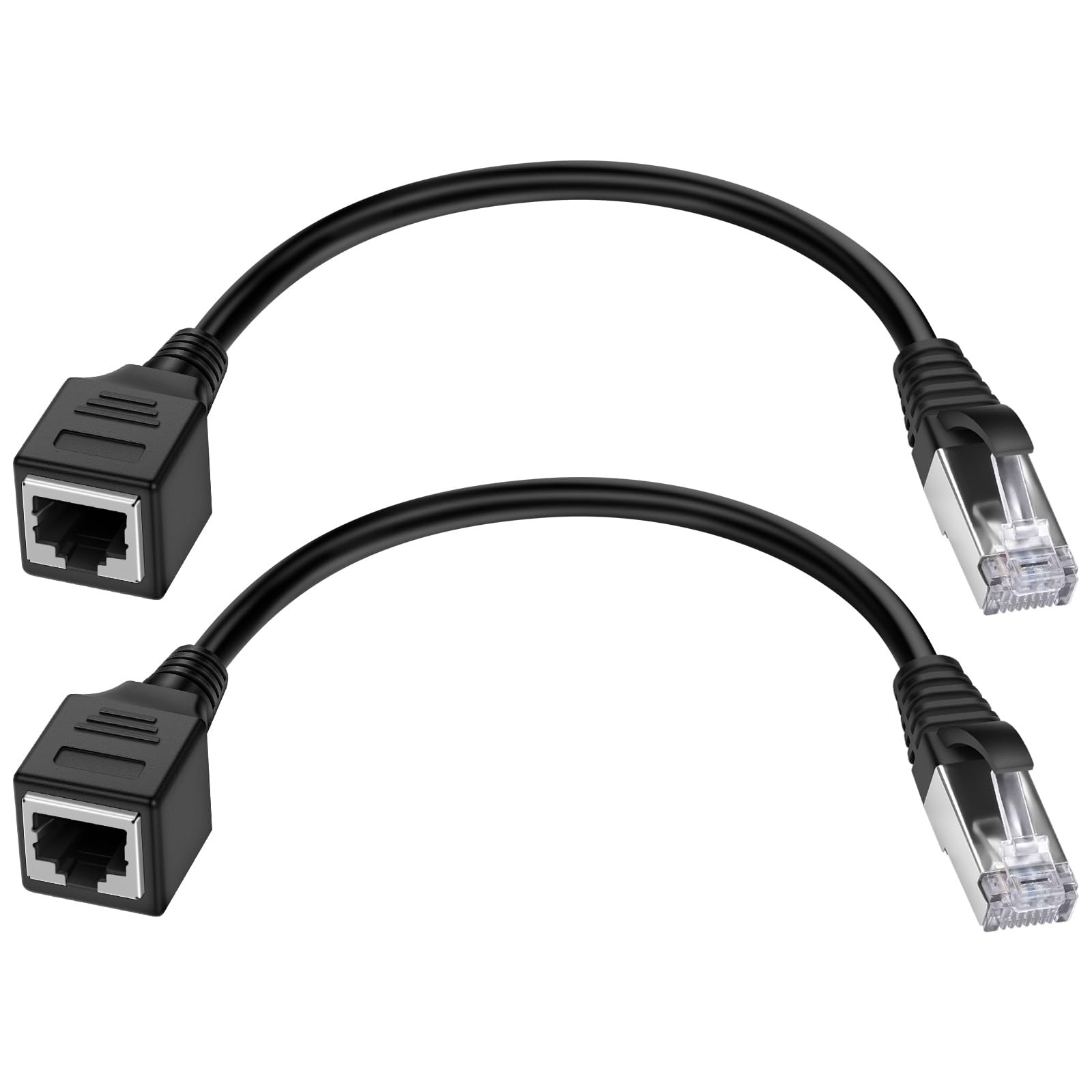 Ethernet Extension Cable 2pack Ethernet Lan Male To Female Network Cable Rj45 Ca