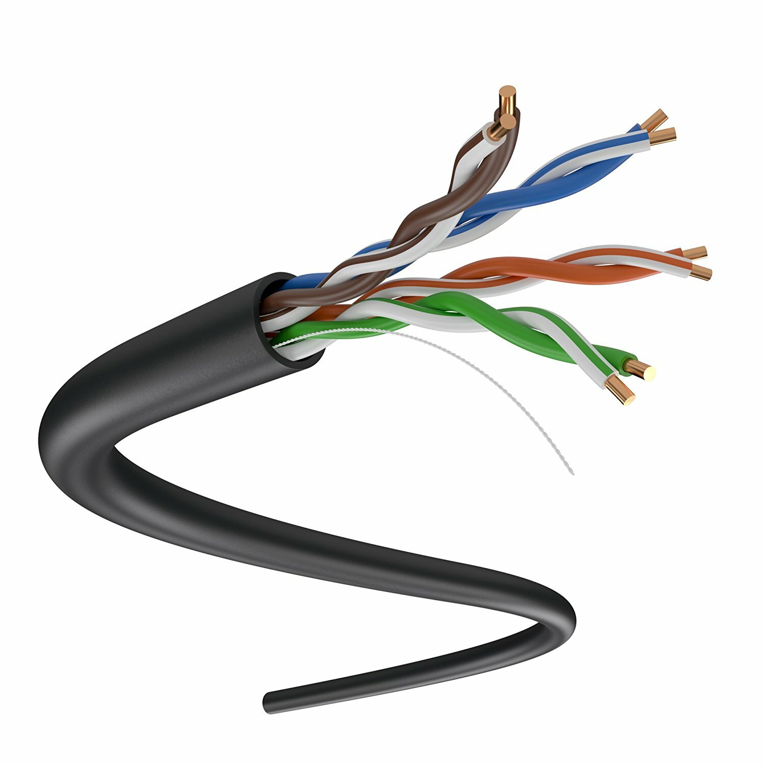 Open Box 1000/900/800FT CAT5e Solid 4/UTP 0.50mm Network Cable