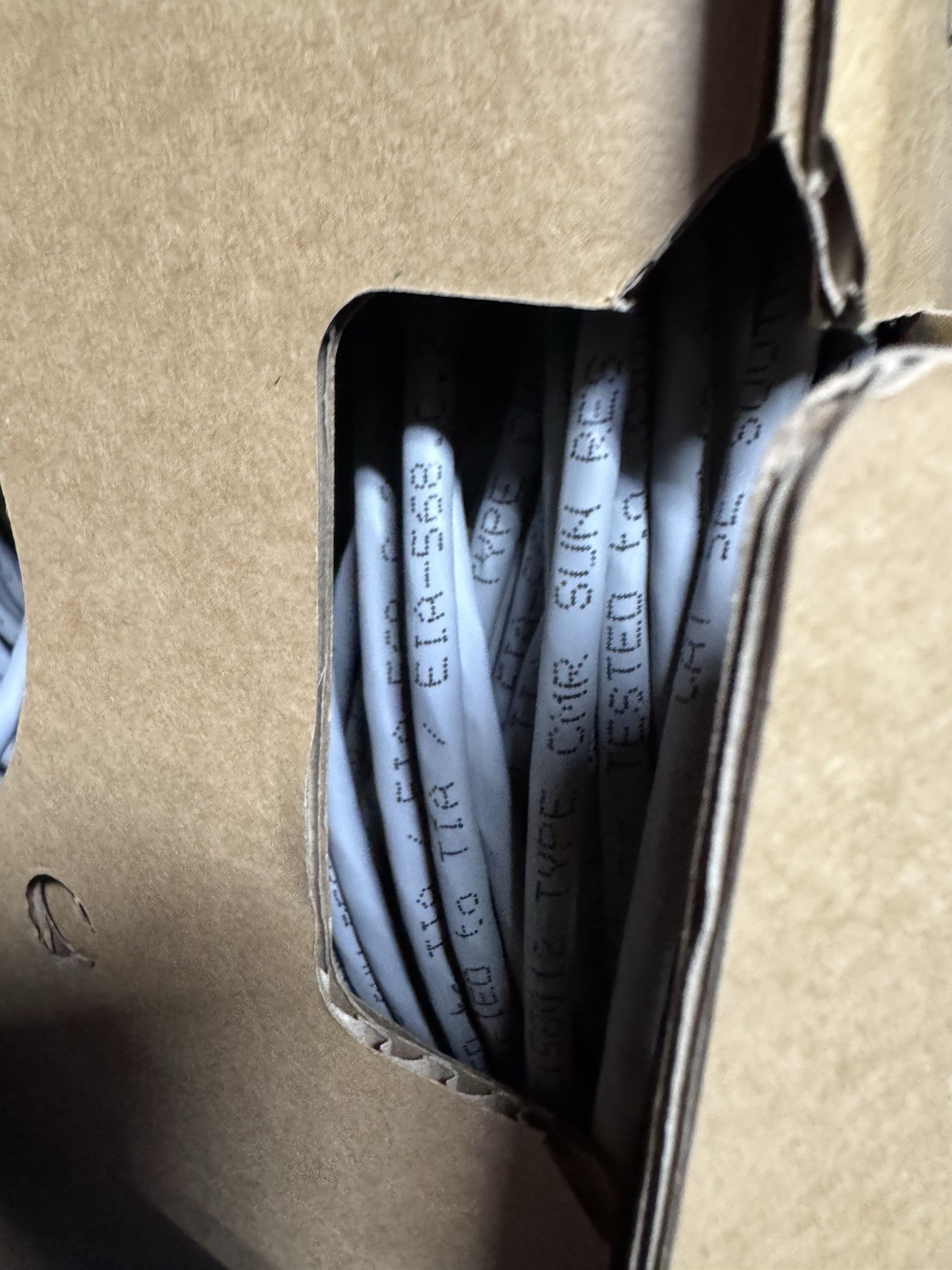 Southwire 500 ft. Gray 24/4 Solid CU CAT5e CMR (Riser) Data Cable