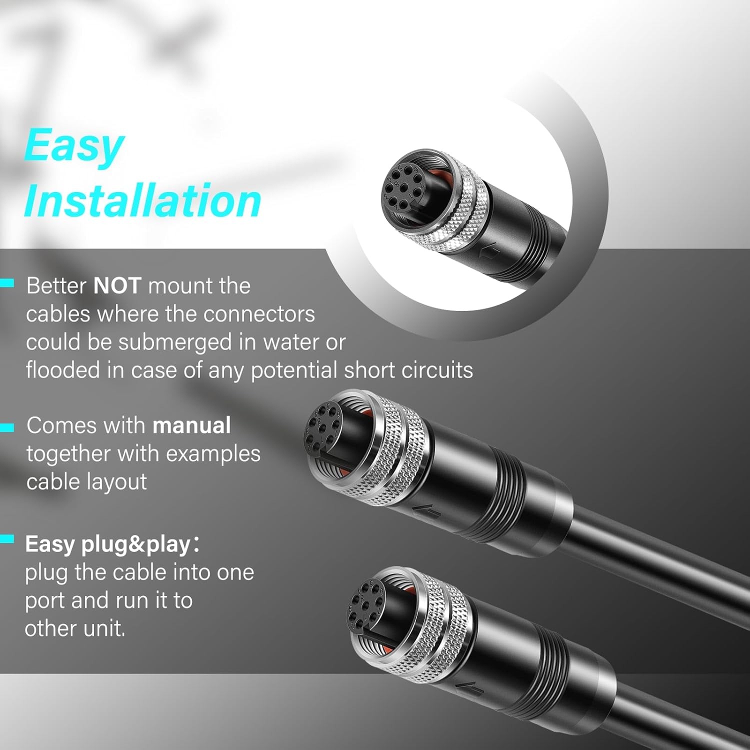 720073-3 20 Feet Ethernet Cable AS EC 20E for Humminbird Helix,APEX 13/16/19