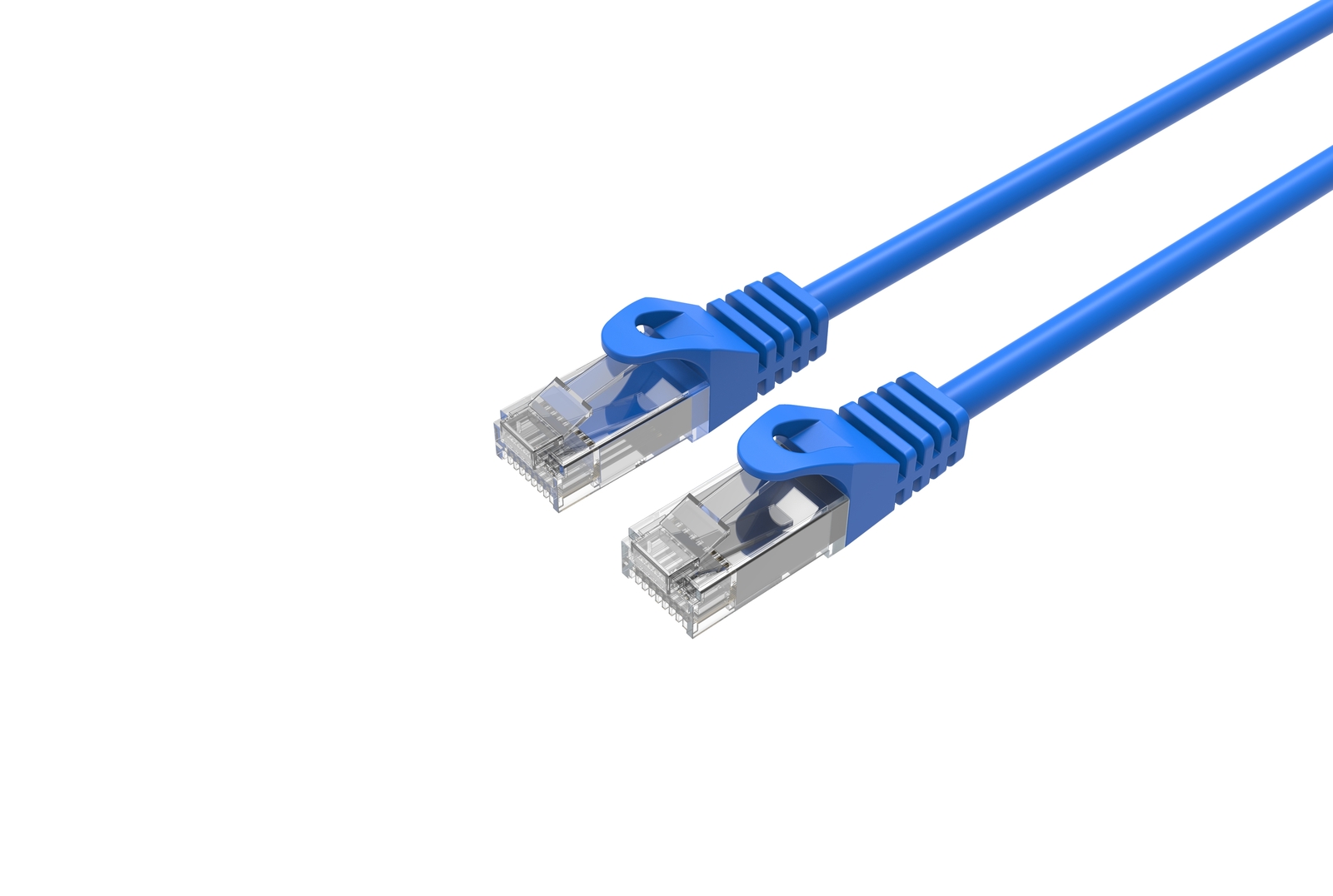 CAT6 Slim Ethernet Patch Cable Blue 28 AWG 3FT 10 PACK