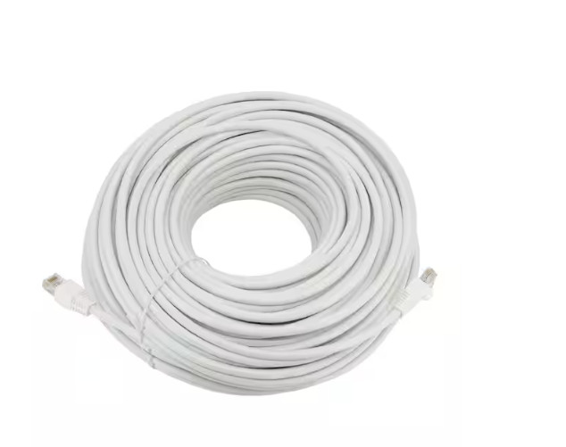 Commercial Electric 100ft. Cat6A UTP Patch Cable White 🔷