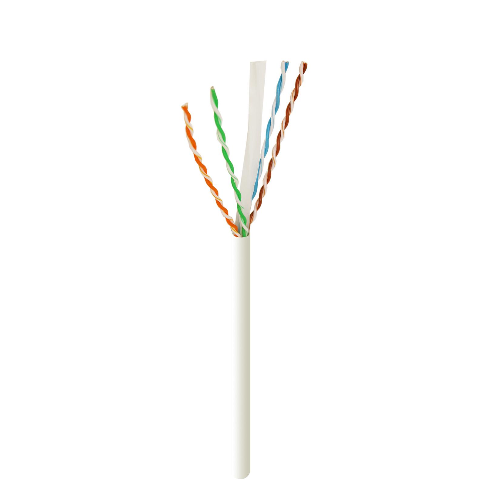 Cat6 UTP Bulk Ethernet Network Cable 550Mhz Pure Copper Riser White 1000ft