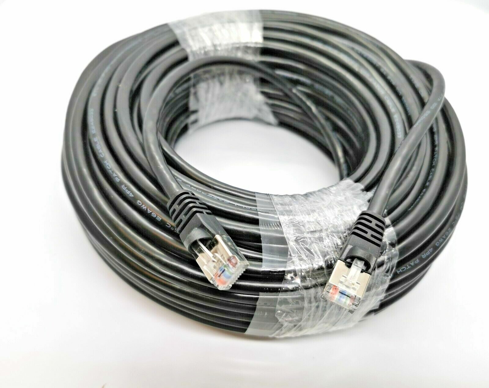 75Ft Cat6a SFTP 26AWG Shielded Patch Cable 100% Pure Copper Wire