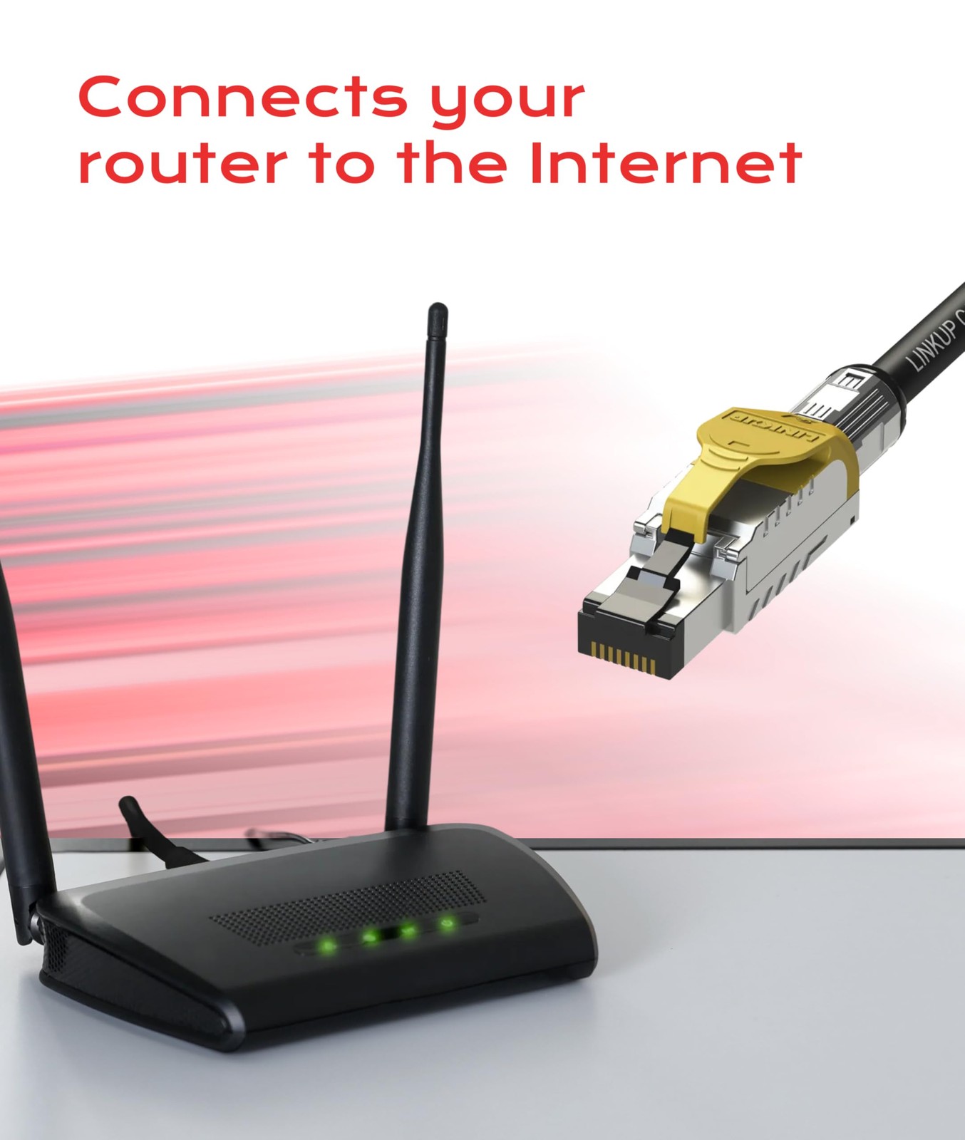 LINKUP Cat 8 Ethernet Cable | Long Internet Cord | High Speed 22AWG – 16.5ft