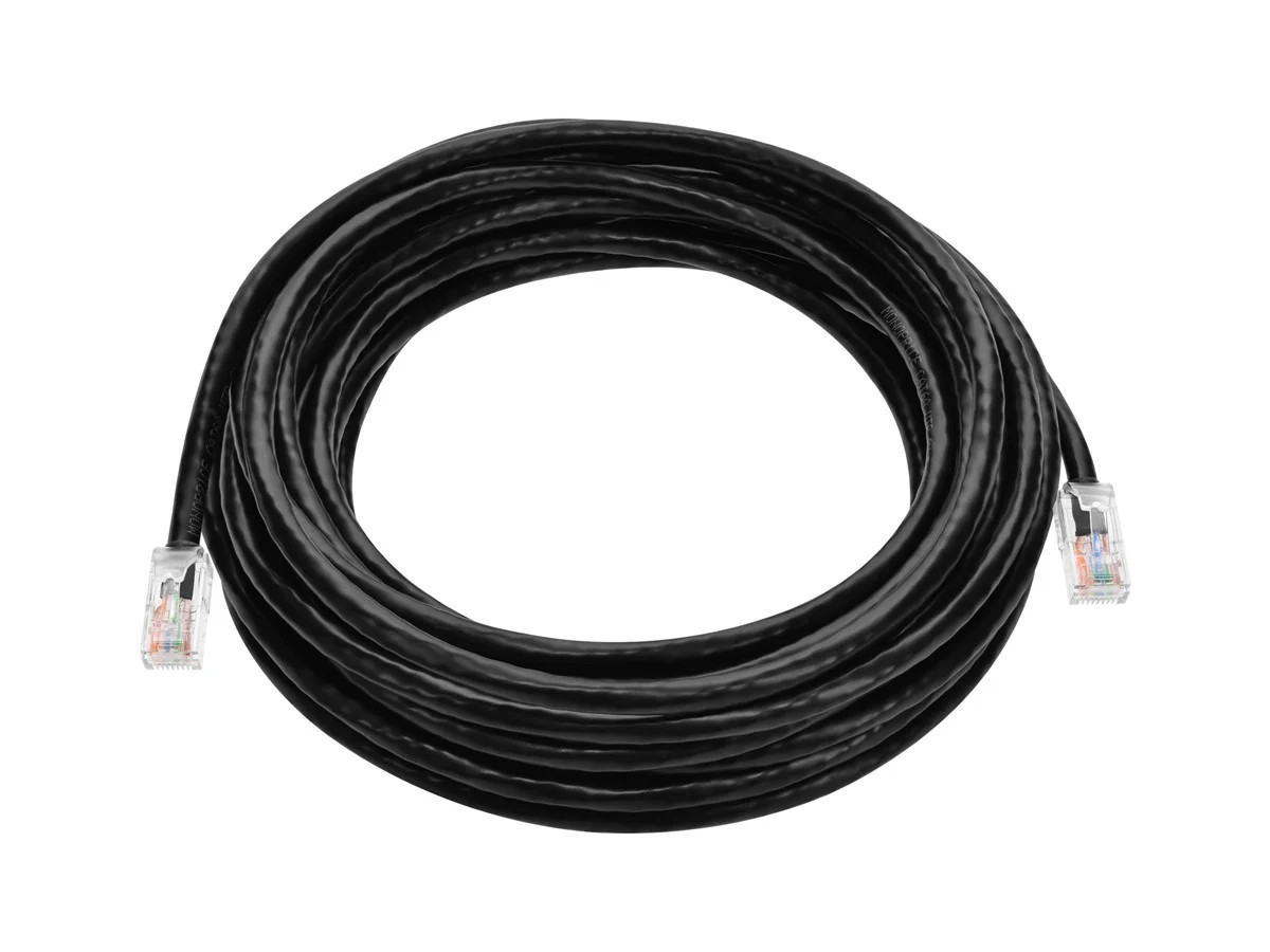 Monoprice Cat6A Component Level Patch Cable 25 Feet Black UTP 24AWG 500MHz RJ45