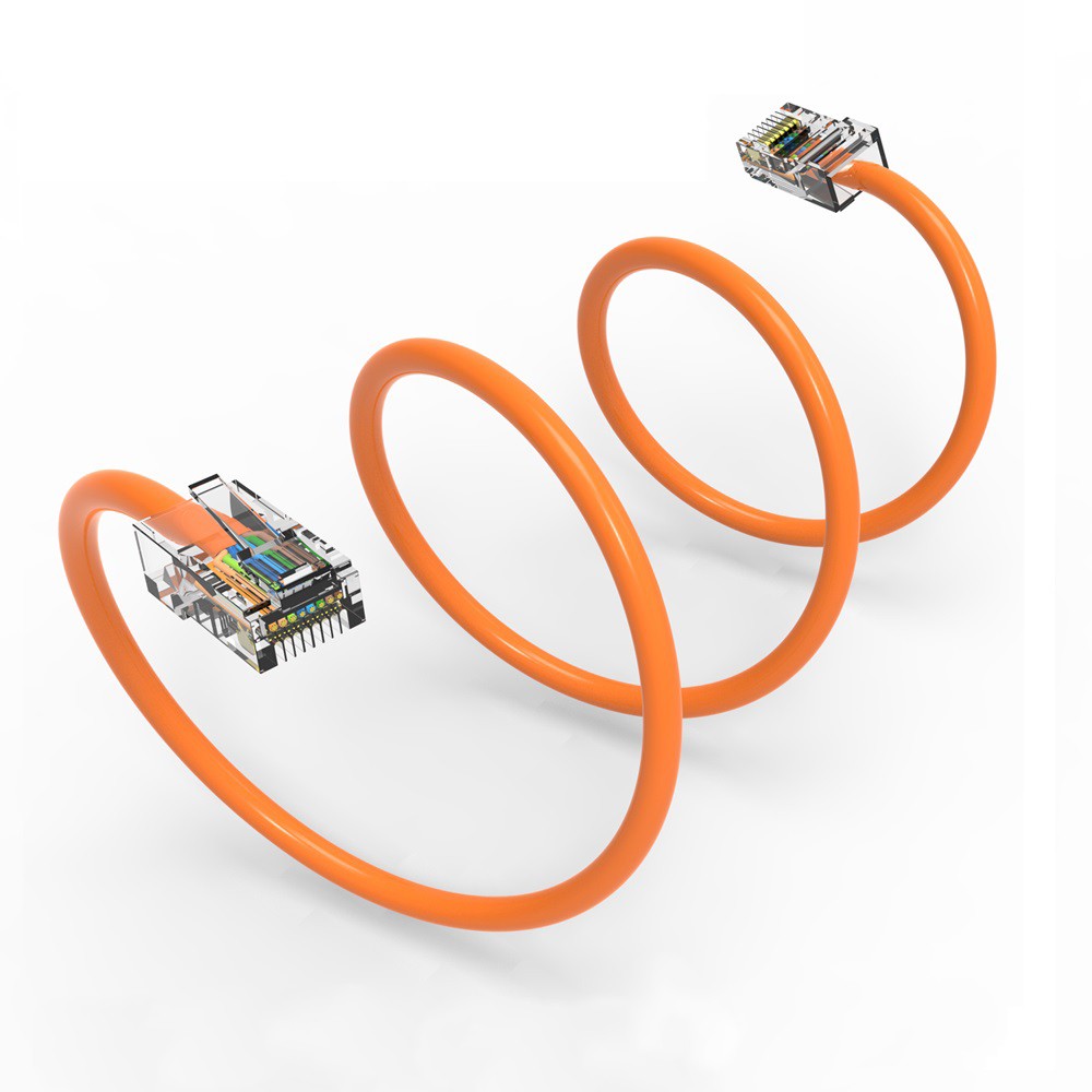 20 Pack of 1.5Ft CAT5E UTP Ethernet Network Non Booted Cable Orange