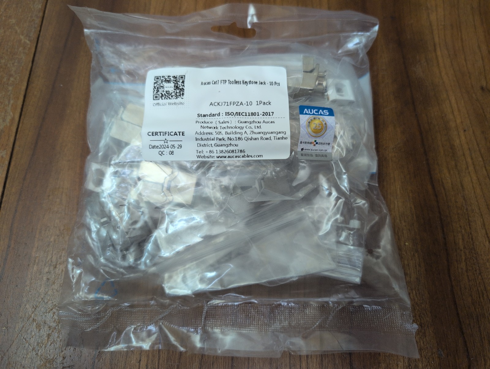 10-Pack Cat7 FTP Keystone Jack Toolless NEW