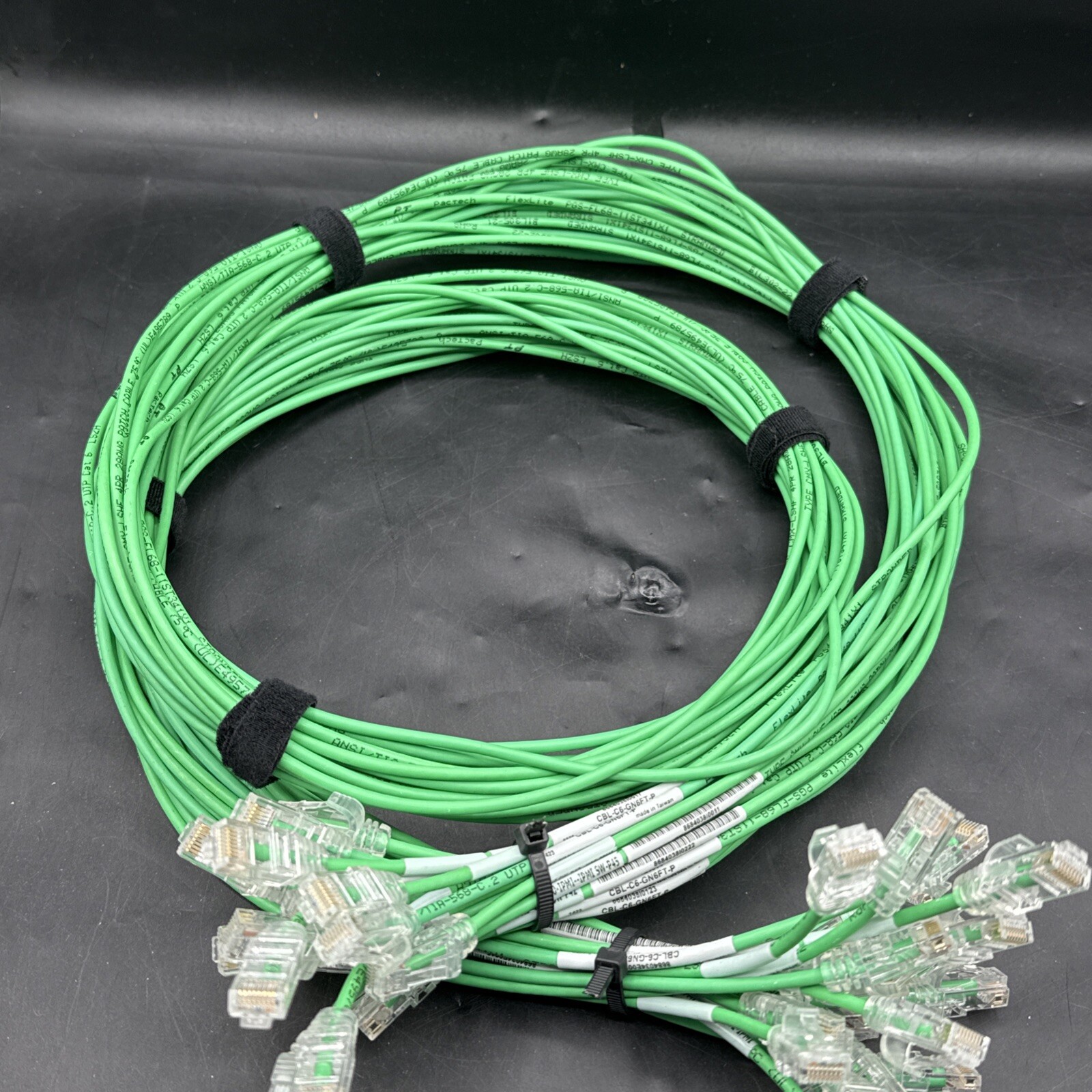 Supermicro 10G RJ45 CAT6 4m Green Cable (CBL-C6-GN6FT) Lot Of 21