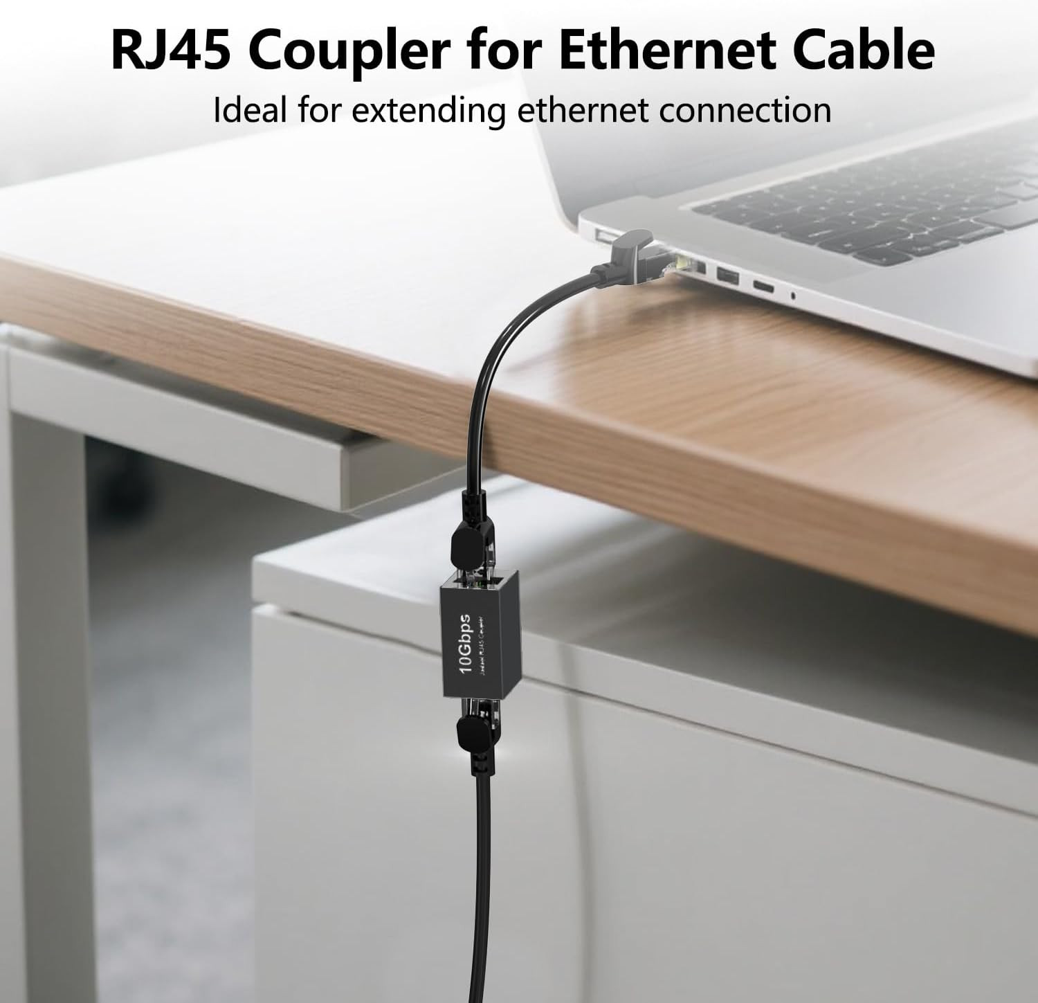 [UL Listed] RJ45 Coupler 10Gbps Shielded, Gold-Plated Contacts, Aluminum Alloy I