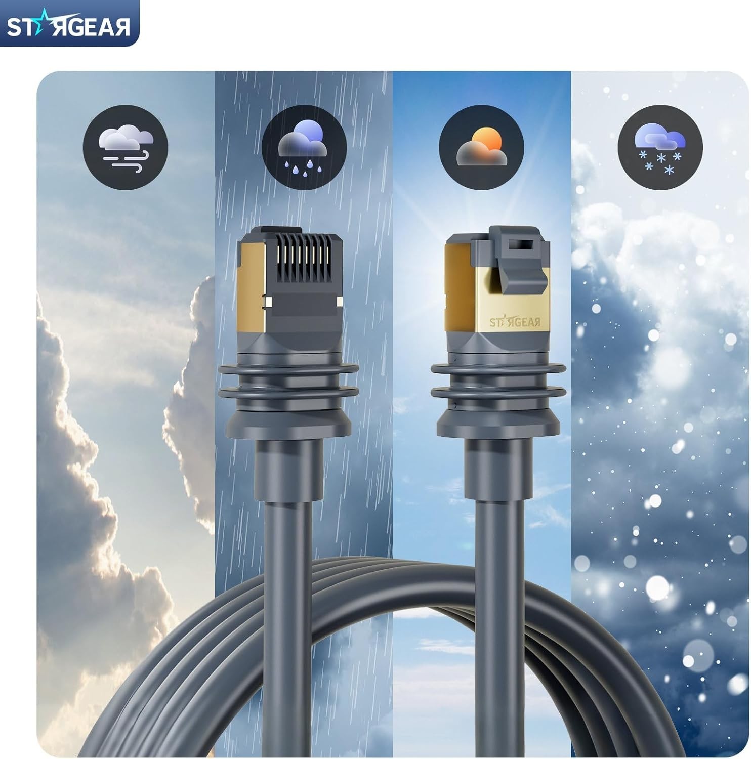 Starlink Cable Gen 3 15M/49FT, Starlink Gen 3 Cable for Starlink Standard V3/…