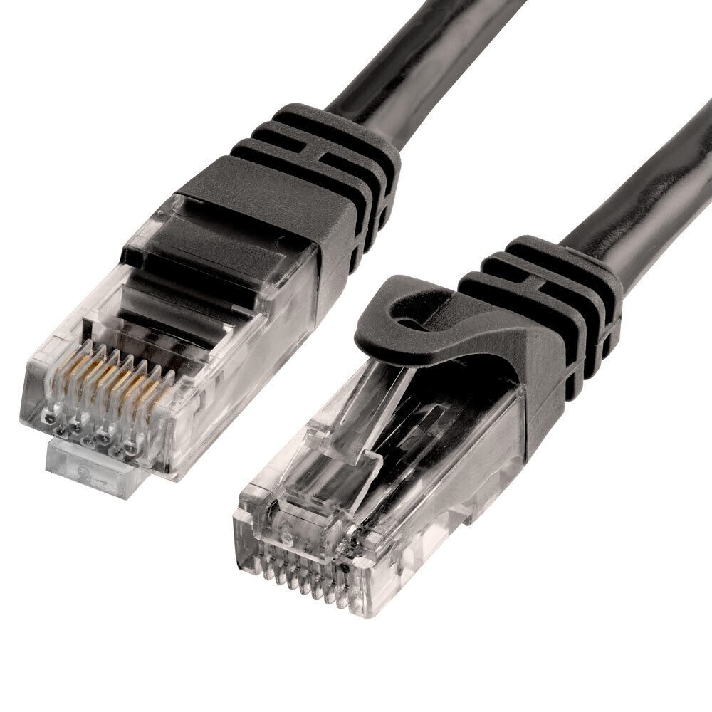 Black CAT6 Patch Cord Ethernet RJ45 Cat6 Cable Network Modem Internet Wire LOT