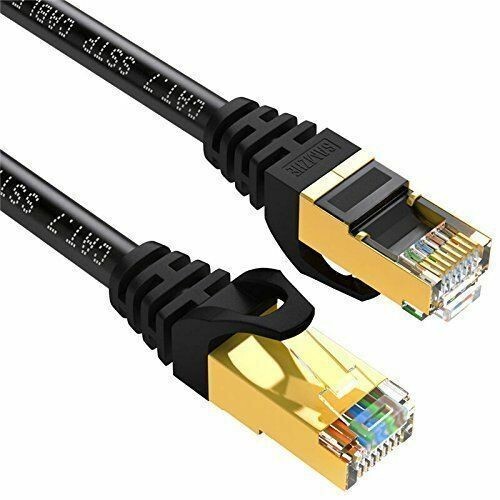 CAT7 3FT Cable Ethernet Lan Network CAT7 RJ45 Patch Cord Internet Modem Router