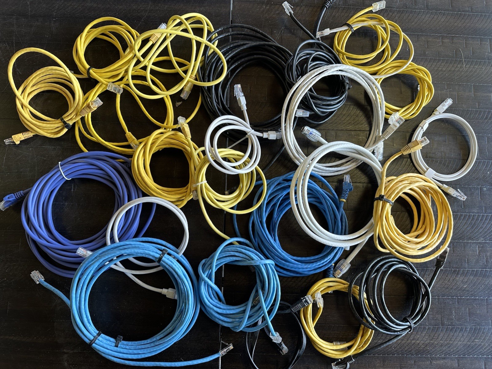 LOT OF 22* Ethernet Network LAN Modem Router Patch Cable Various Lengths