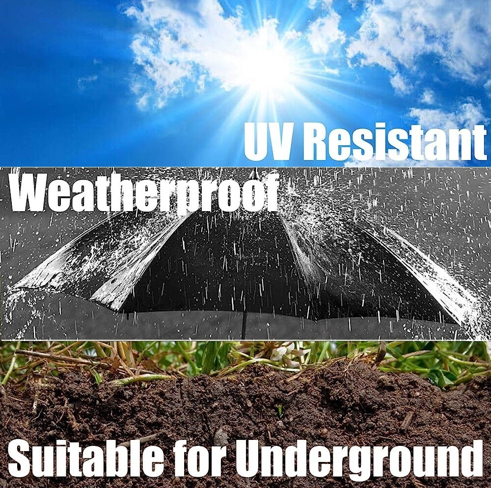 100 FT CAT6 Outdoor Waterproof Direct Burial UV Resistant Network Cable Open-box
