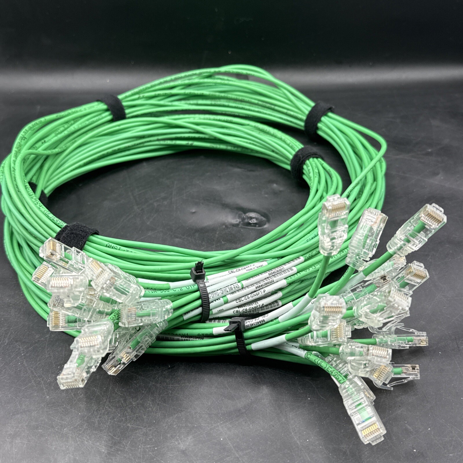 Supermicro 10G RJ45 CAT6 4m Green Cable (CBL-C6-GN6FT) Lot Of 21