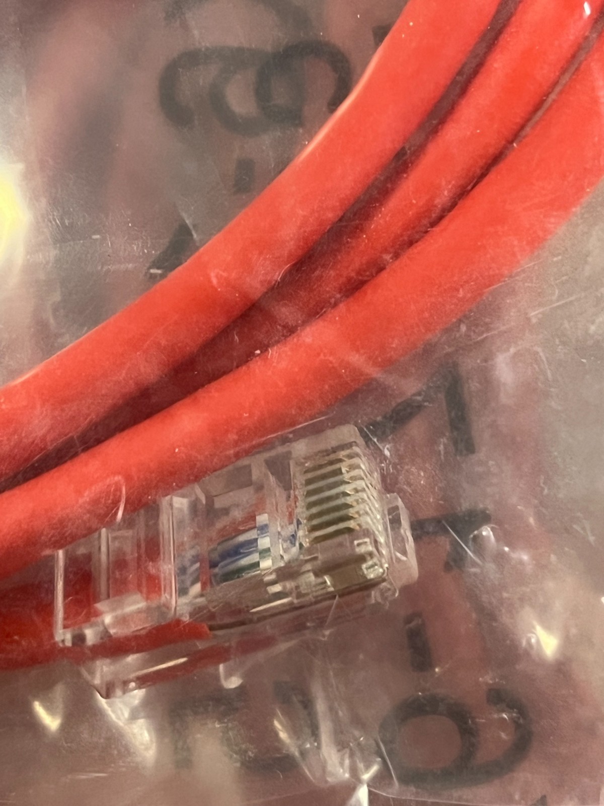 5′ Red Cat5e Ethernet Patch Cable, 350Mhz, RoHS Compliant NEW