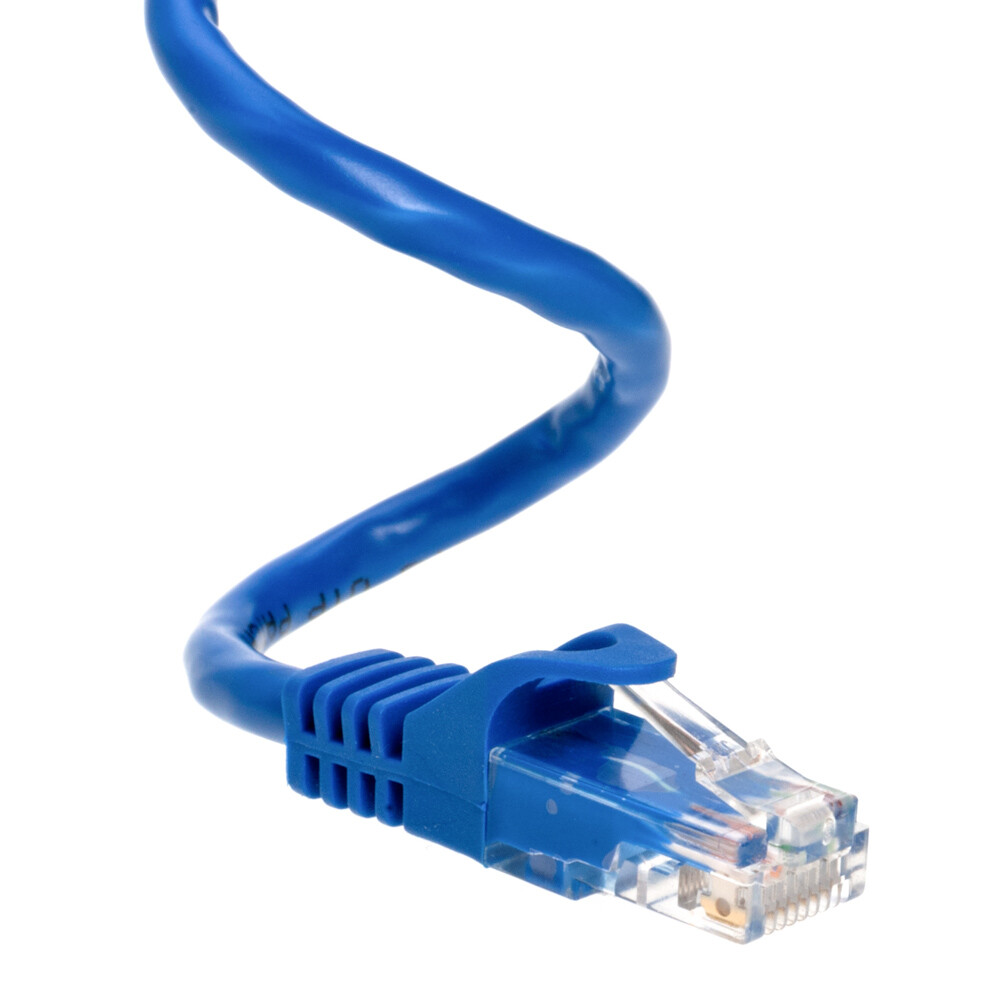 CAT5 Network Patch Cable RJ-45 Ethernet LAN Internet Cable Blue 1.5FT – 20FT LOT