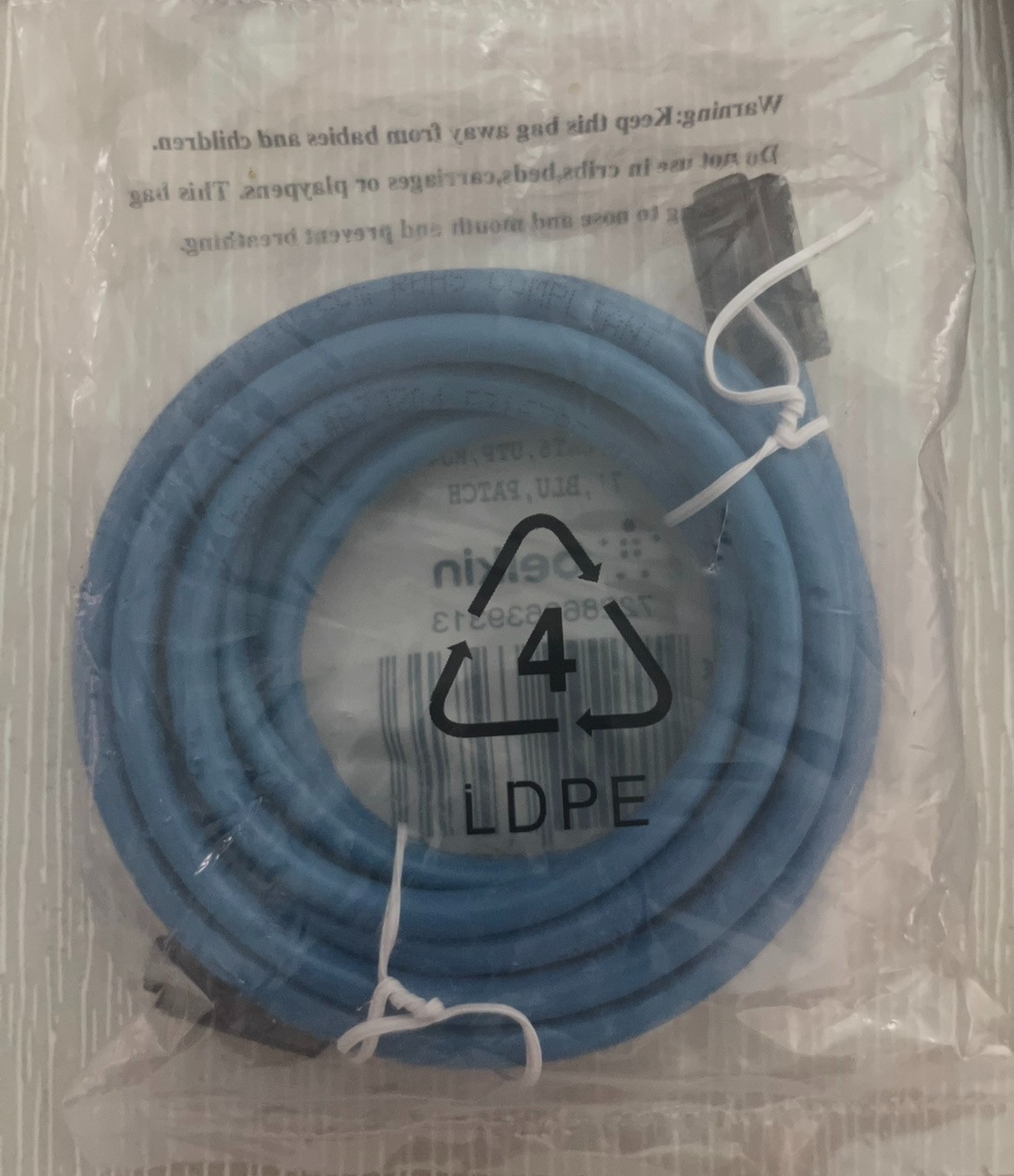 Belkin A3L980-07-Blu 7Ft Cat6 Blue Utp Snagless Rj45 M/M Patch Cable
